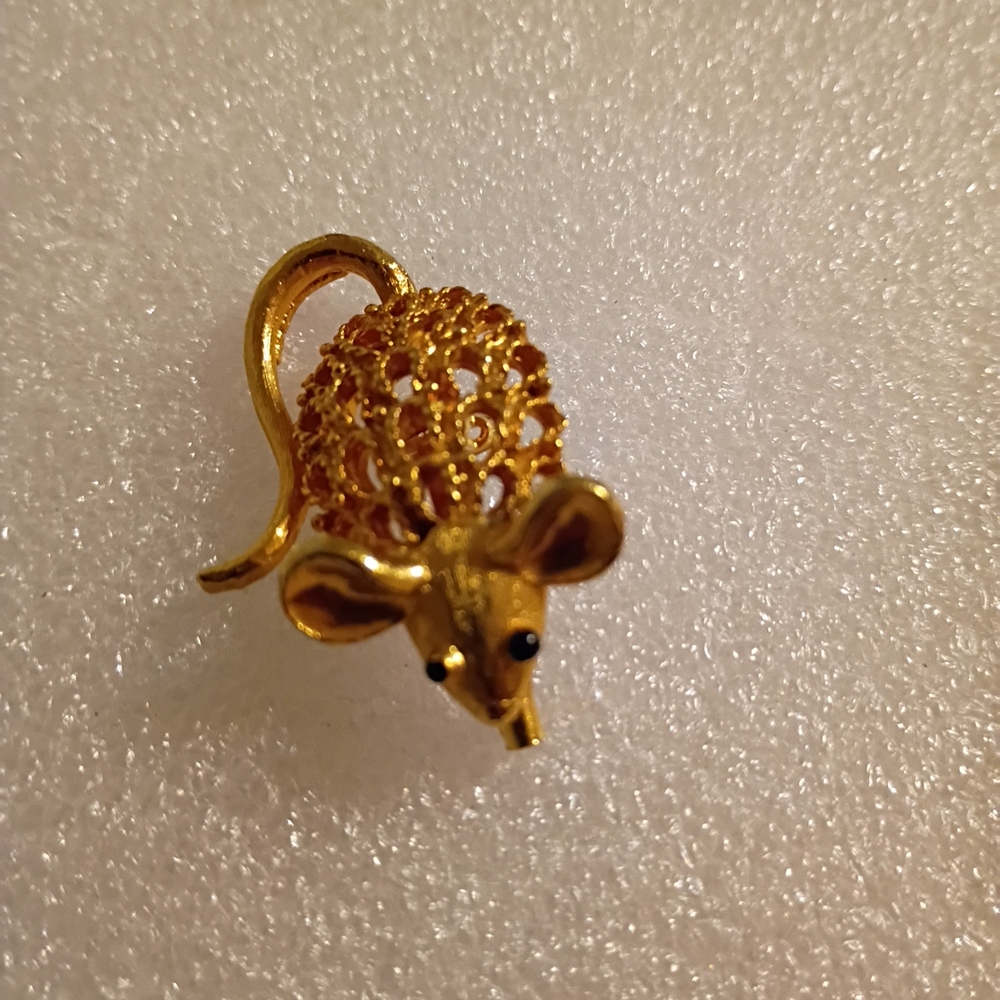 Mamselle Mouse Brooch